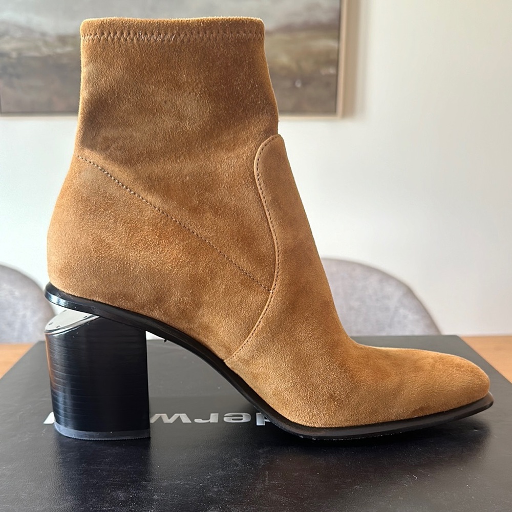 Alexander Wang Anna Stretch Suede Bootie - Picture 10 of 13